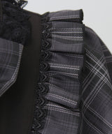 【予約　6/11発送】ケープ風フレアスリーブヨークワンピース