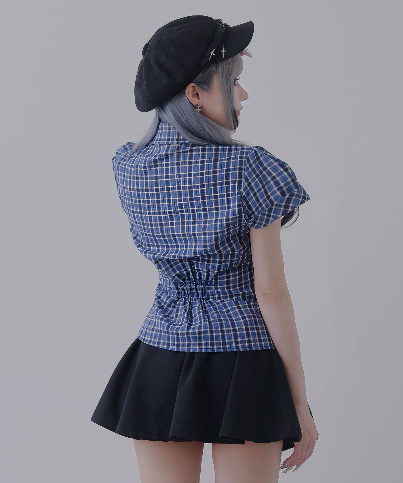 【美品】BURBERRY フリル袖シャツ ブラウスノバチェックy2k レトロ 美品】BURBERRY フリル袖シャツ ブラウスノバチェックy2k レトロ 美品