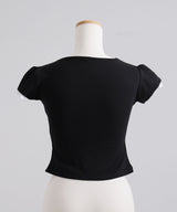 【予約　5/15発送】ヨークレースレイヤード風トップス【SD】