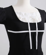 【予約　5/15発送】ヨークレースレイヤード風トップス【SD】
