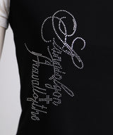 【感謝祭セール対象】【メール便】Y2K星レースラグランスリーブ切替ストーンロゴ 半袖Tシャツ
