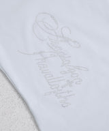 【感謝祭セール対象】【メール便】Y2K星レースラグランスリーブ切替ストーンロゴ 半袖Tシャツ