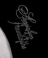 【感謝祭セール対象】【メール便】Y2K星レースラグランスリーブ切替ストーンロゴ 半袖Tシャツ