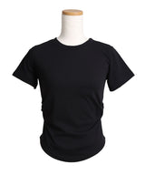 脇シャーリング半袖Tシャツ/カットソー