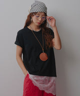 レイヤードレースTシャツ