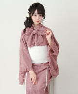 【まとめ買い対象】【予約　6/25発送】3wayボウタイリボンお嬢様レース浴衣【SD】