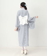 【まとめ買い対象】【予約　6/25発送】3wayボウタイリボンお嬢様レース浴衣【SD】