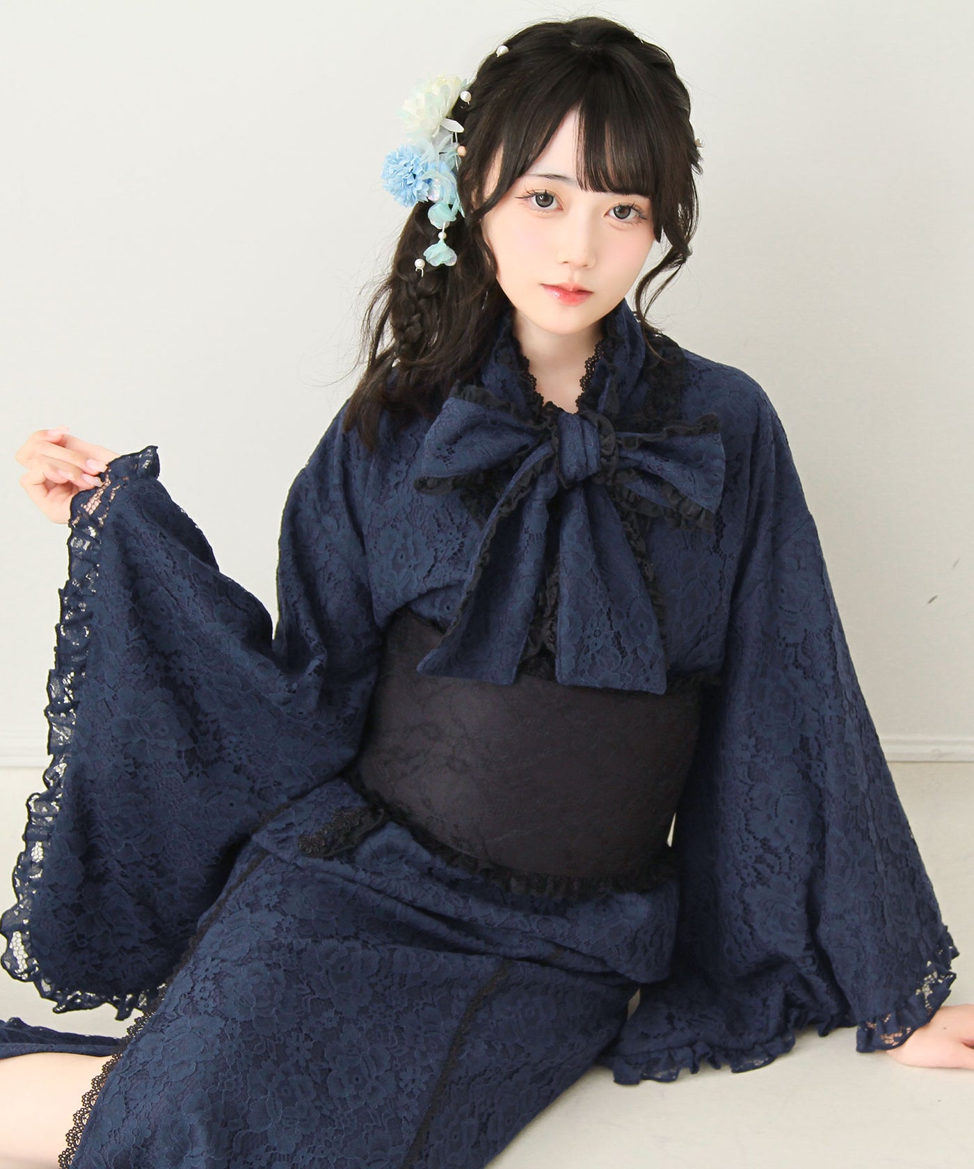 まとめ買い対象】【予約 6/25発送】3wayボウタイリボンお嬢様レース