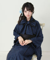 【まとめ買い対象】【予約　6/25発送】3wayボウタイリボンお嬢様レース浴衣【SD】