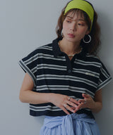 【予約　6/24発送】マルチボーダーポロTシャツ【SD】