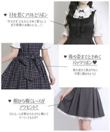バックリボンフレアジャンスカワンピース【大きいサイズあり】