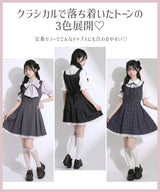 バックリボンフレアジャンスカワンピース【大きいサイズあり】