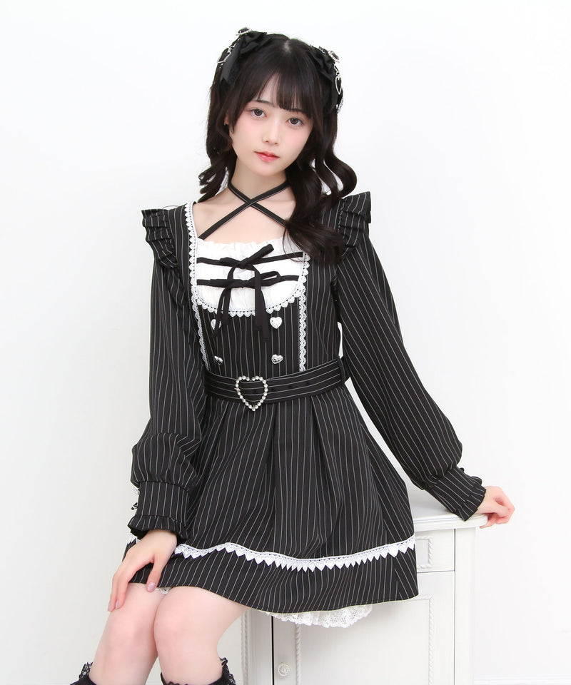 L'EST ROSE 冬物ワンピース 10着まとめ売り 10/13 10:59まで限定価格】ヨークリボンハートレースワンピース