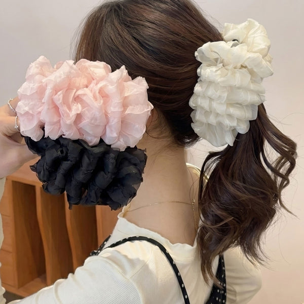 記念セール9/17 11時まで】フリフリチュールヘアクリップ – レディース