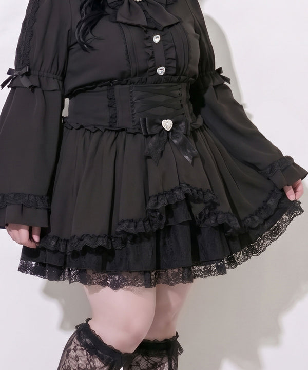 Whip レースアッププリンセスカシュクールスカート