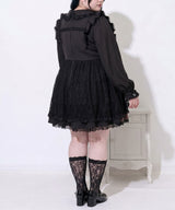 【9/22 10:59まで10％OFF】レースカシュクールフリルワンピース