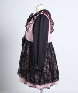 【9/22 10:59まで10％OFF】レースカシュクールフリルワンピース