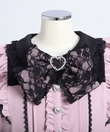 【9/22 10:59まで10％OFF】レースカシュクールフリルワンピース