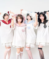 【9/11　12時より発売開始】【サンリオ×DML】なりきりセーラーTシャツワンピ【予約　9/29発送】【海外発送不可】【SD】
