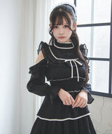 【8/27 11時より発売】2wayシアードットティアードロングワンピース