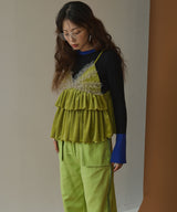シアーベロアカラービスチェ