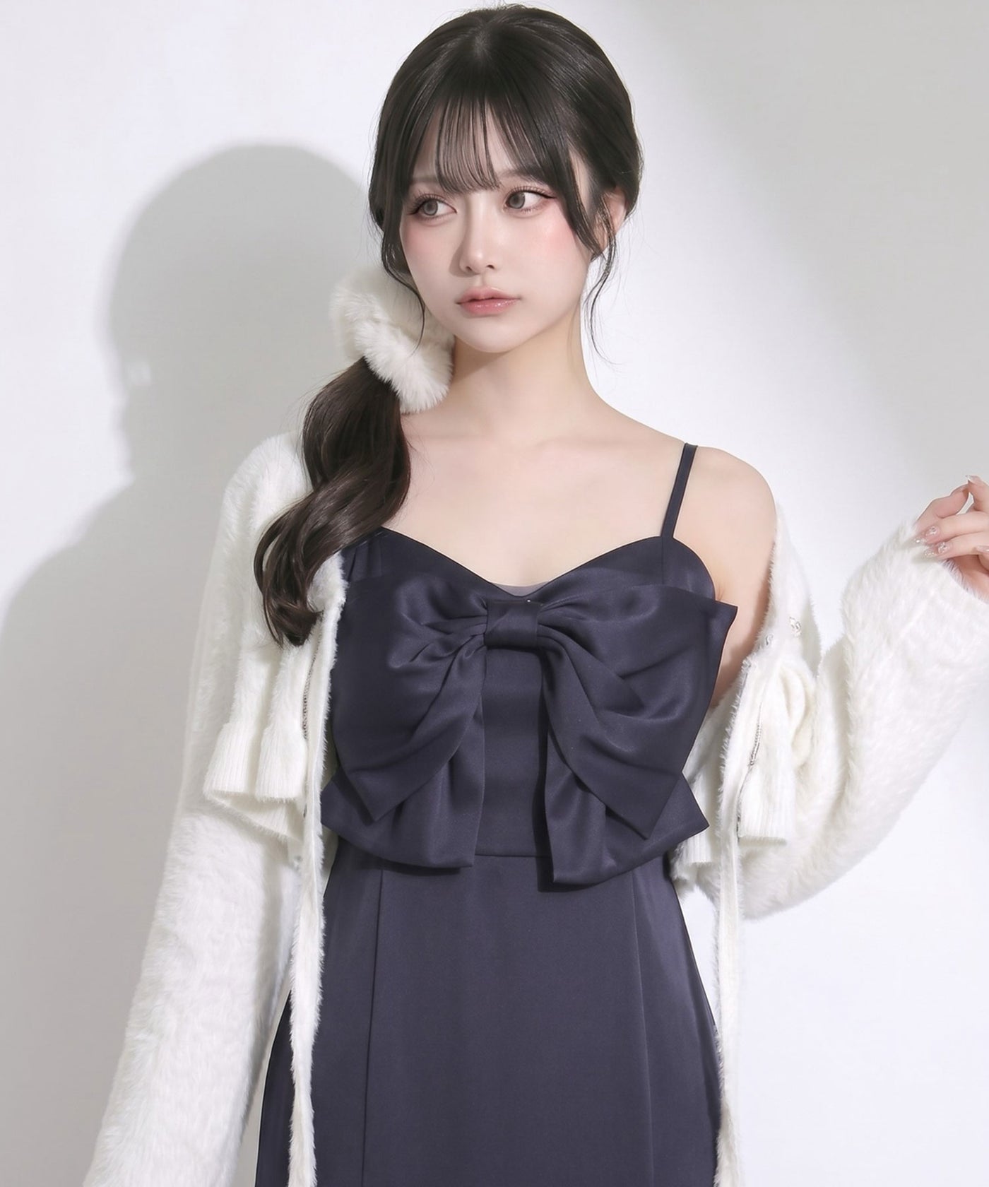 マルチwayビッグリボンマーメイドキャミワンピース【大きいサイズあり 