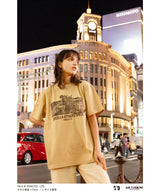 ゴジラ70周年記念『ゴジラ-1.0』シーンイラストTシャツ3（ゴジラ銀座襲来）