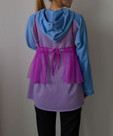 【予約　10/8発送】バイカラーカラーフーディープルオーバー【SD】