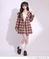 【予約　11/5発送】ビッグセーラーカラーフレアショートコート【大きいサイズ有り】【SD】