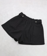 【予約　10/29発送】ビジュー釦楽ちんショートパンツ【4L-5L】【大きいサイズ】