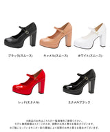 【送料無料 4/30 11時まで】【予約　5/1発送】定番ストラップ11cm太ヒールパンプス 【レディース】【通販】【SD】