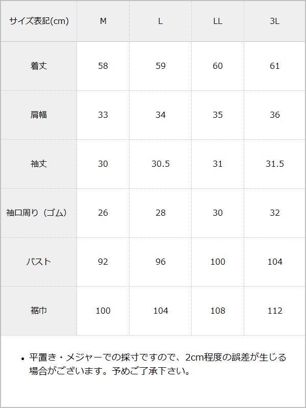 【メール便】ドビーシフォンor花柄Vフリルリボンブラウス / サイズ表
