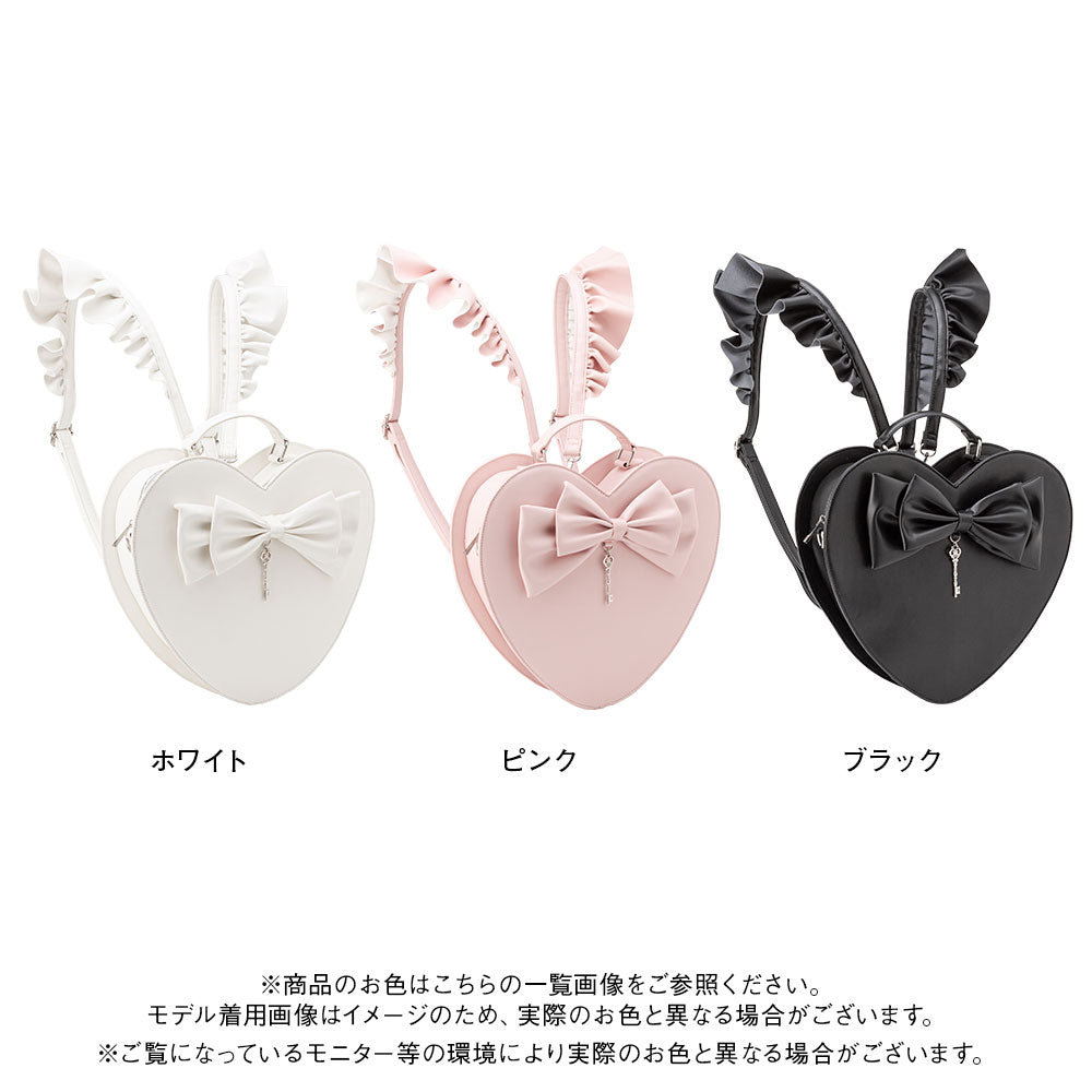 mellfy memory★ハート型 キラキラ フリル ハンドバッグ 3way 3way Eternity love jewel heart bag – mellfy memory