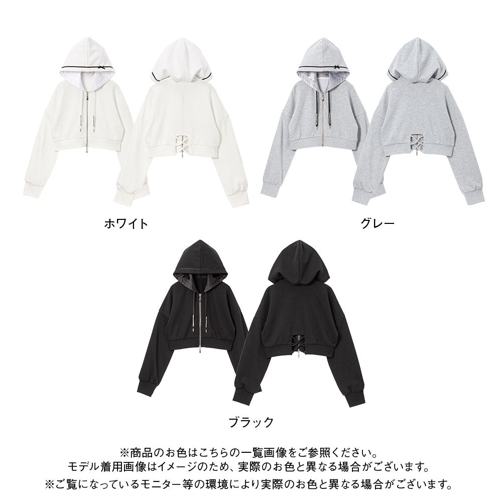 Wジップクロップドパーカー – レディースファッション通販の夢