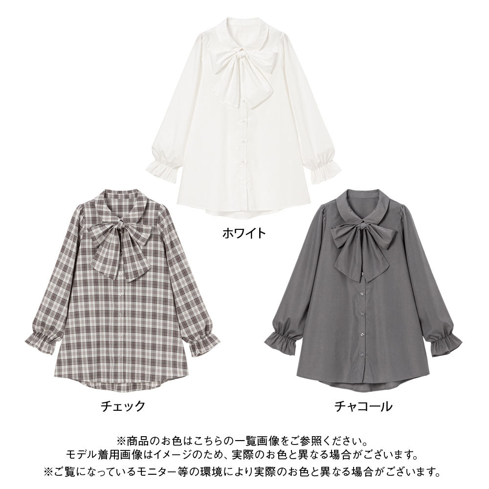 ボウタイチュニックシャツワンピース – レディースファッション通販の