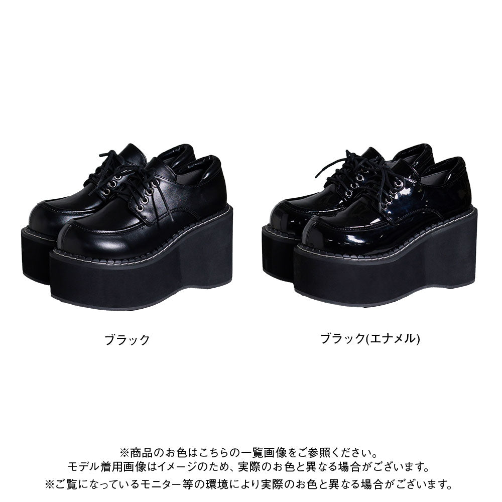 9cm厚底バルキーレースアップシューズ – レディースファッション通販の