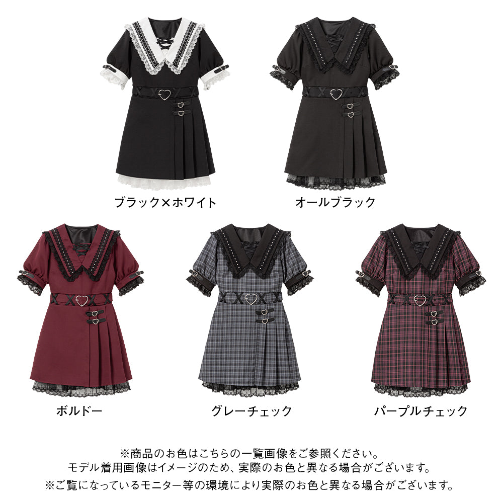 レースアップティアードワンピース | outlet | axes femme