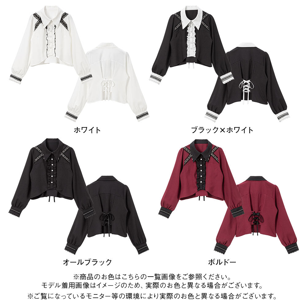 くるみ様おまとめ3点⭐︎ プチポワンミラー&レーストップス&アンティークブラウス くるみ様おまとめ3点⭐︎ プチポワンミラー&レーストップス