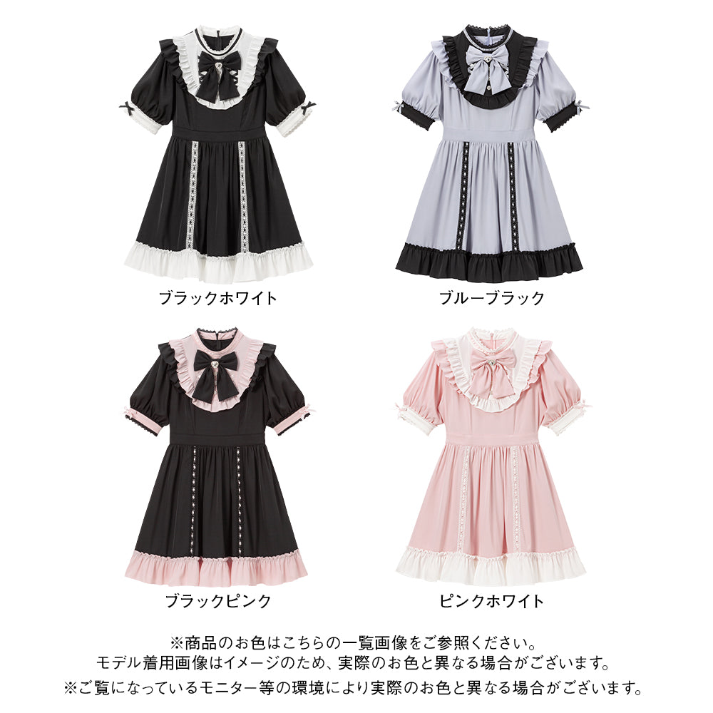STEPUP対象】【送料無料】レースアップリボンドーリーワンピース