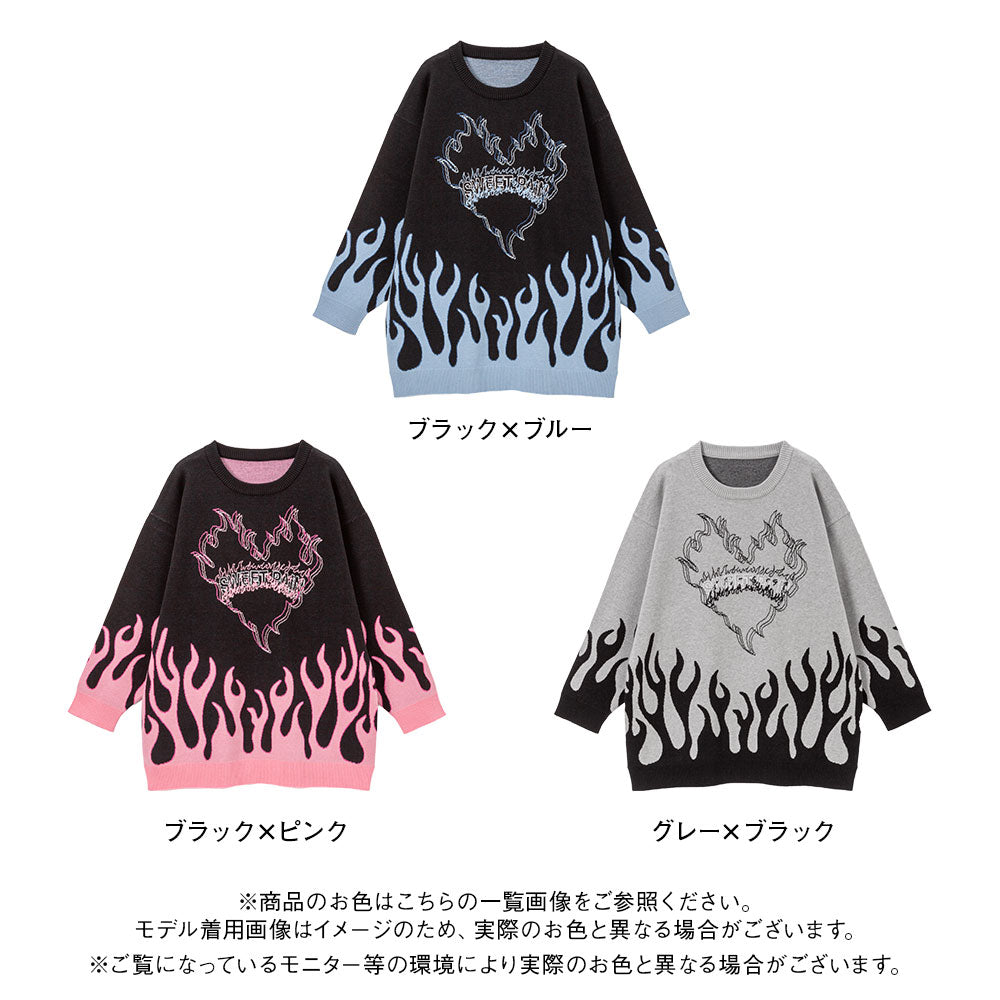 フレイムジャガードビッグニット – レディースファッション通販の夢
