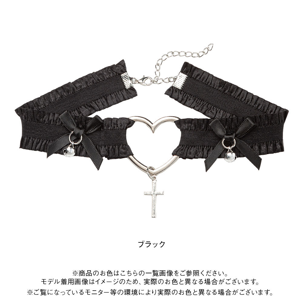 シャーリングハートクロスチョーカー – レディースファッション通販の
