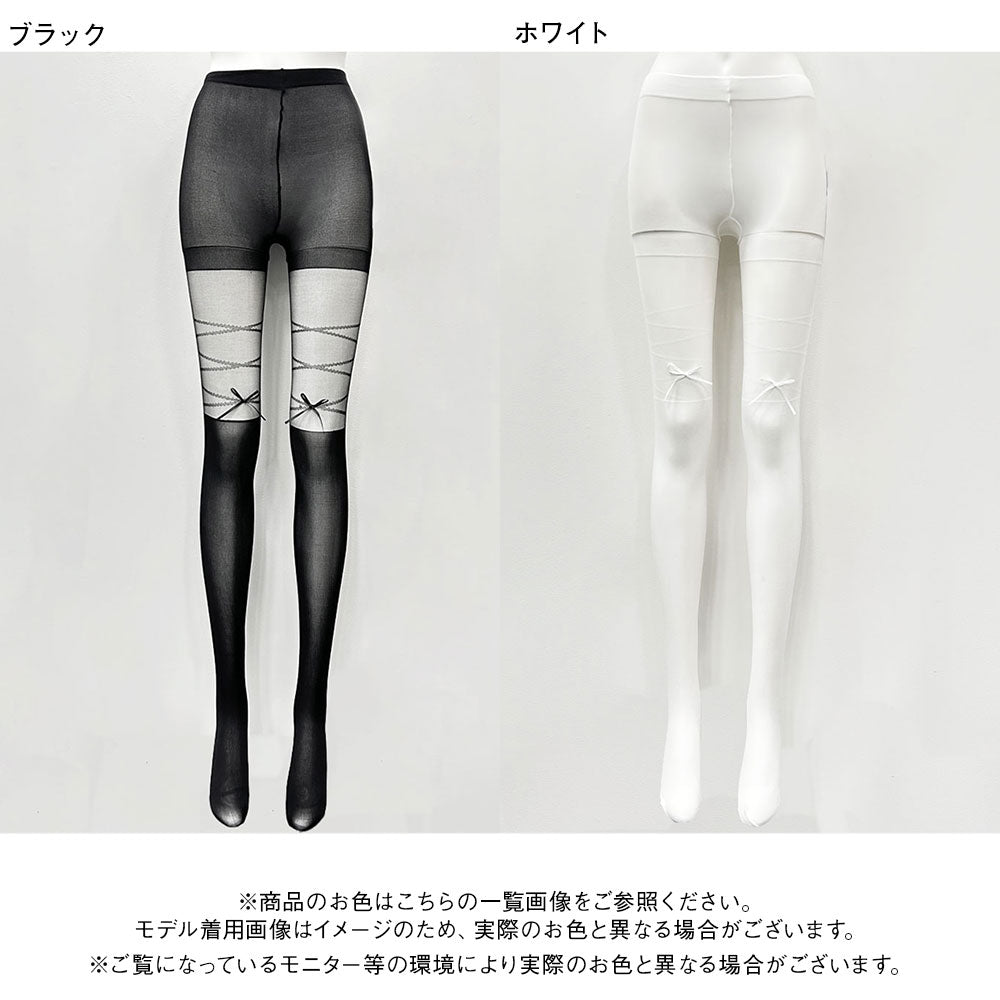 メール便】レースアップリボンタイツ – レディースファッション通販の