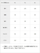 【4L~6L】ダブルビッグカラーシャツワンピース