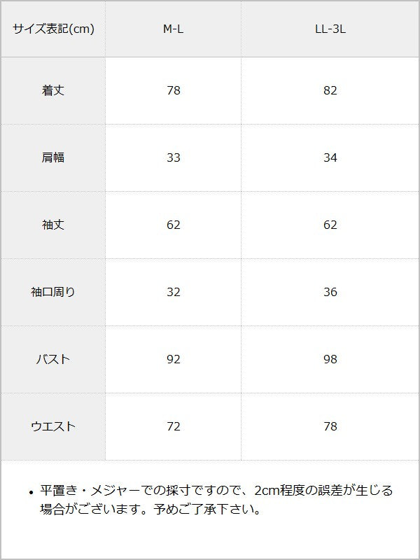 【予約　01/15発送】姫系うさ耳レースフリルハートポケットパーカーワンピース / サイズ表