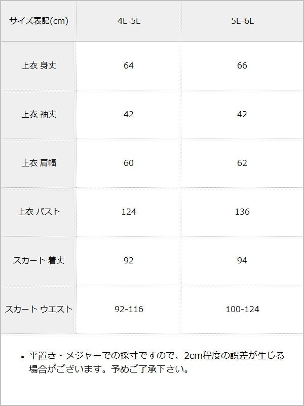 【まとめ買い対象】【予約　6/25発送】【4L-6L】ドットチュールレースフリルマーメイド浴衣3点セット【SD】 / サイズ表