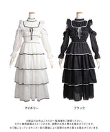 【8/27 11時より発売】2wayシアードットティアードロングワンピース