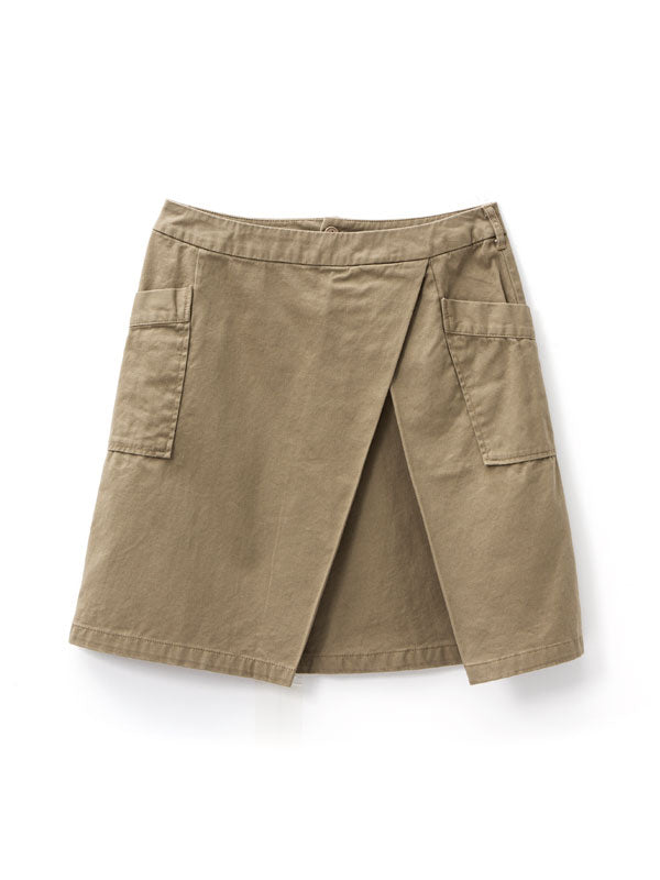 メール便】カーゴポケット付きラップミニスカート – レディース