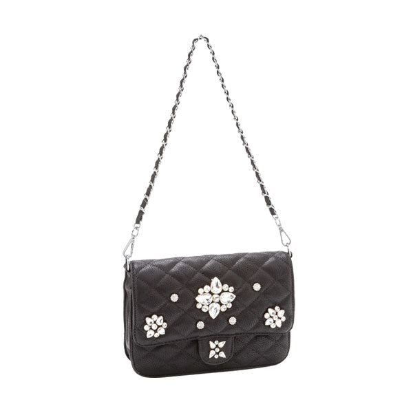 選べる3タイプ ビジュ付ショルダー&チェーン3wayクラッチバッグ