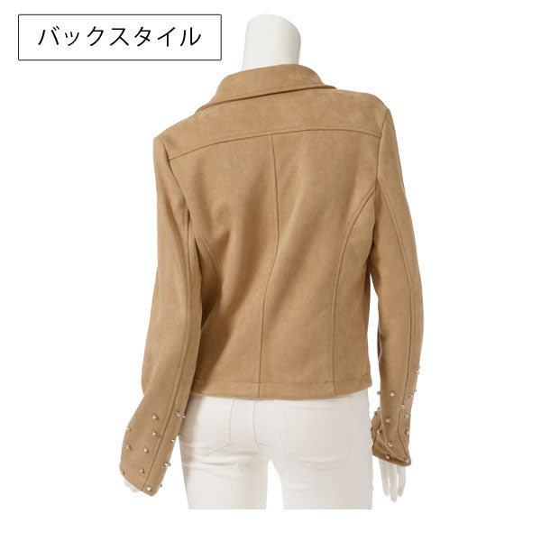 袖ビジューライダースジャケット – レディースファッション通販の夢