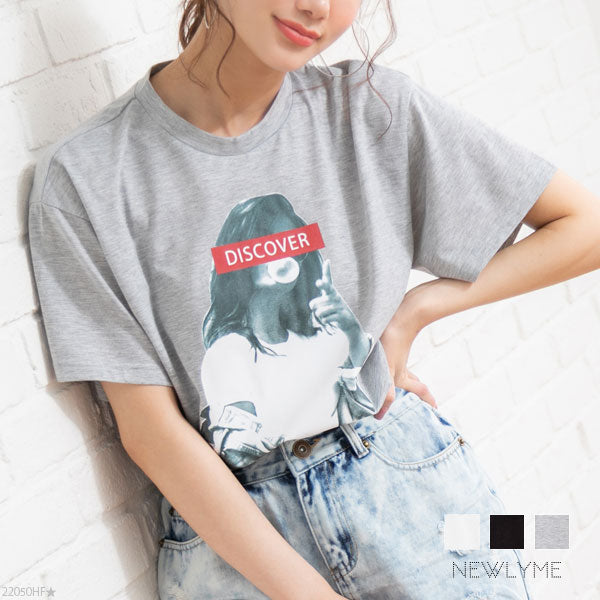 ビッグシルエットプリントゆるTシャツ